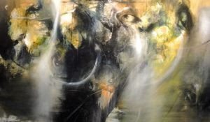 Cloud of thoughts: 170 x 190cm Oil on canvas
